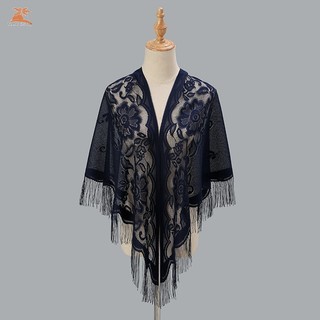 Khăn tam giác tua rua Nylon thoáng khí - Rỗng ruột dành cho nữ