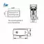 Công tắc nút Rocker nhẹ làm việc Công tắc tấm xoay 300-4995 3004995 Cho xe kỹ thuật máy xúc CAT