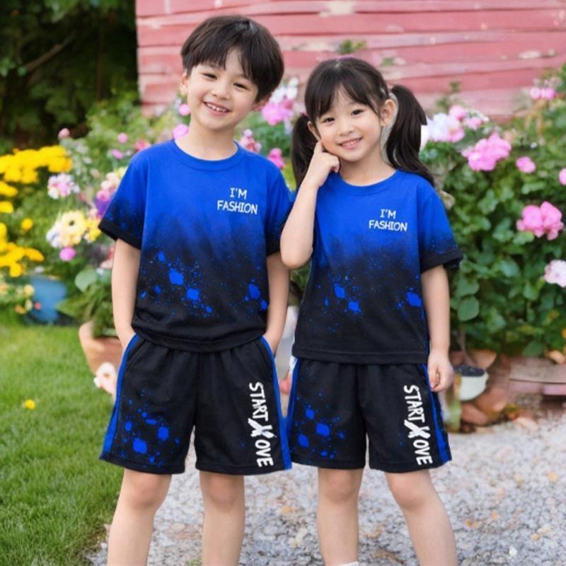 4Bộ/4màu sét Bộ cộc tay Unisex cho bé từ 7-50kg họa tiết IM'FASHION unisex 7-50 KG