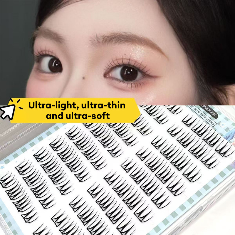 【Roshy】kiểu Hàn Quốc hình chữ U tự nhiên Mi giả không keo mô phỏng mi thật.