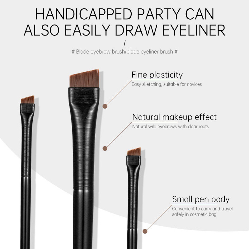【Roshy】Cọ kẻ mắt eyeliner cọ đánh phấn mắt cọ đầu xéo kẻ chân mày nét mảnh
