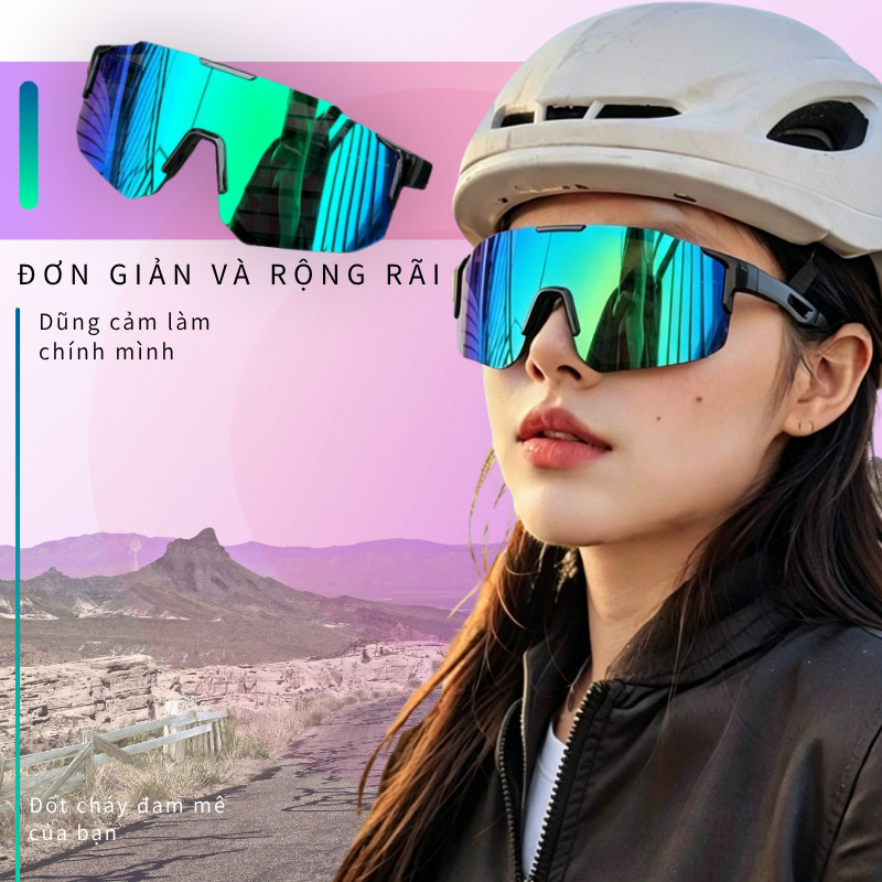 Kính Đa Năng Ngoài Trời – Tròng Phân Cực HD, Chống Lóa, Chống Bụi, Kính Râm Thời Trang Cho Chạy Bộ, Đạp Xe, Câu Cá