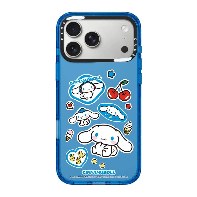CASECASE X Cinnamoroll Sticker Case Đen / Xanh da trời / Hồng Bộ sưu tập kẹo Fizz Màu sắc trong suốt cứng từ tính Vỏ tác động cho Apple IPhone 13 14 15 16 17Pro Max Plus Có hộp