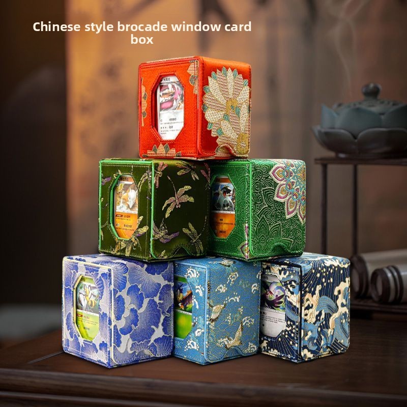 Hộp đựng thẻ có cửa sổ hiển thị, thẻ một tay, đóng từ tính, Thích hợp cho thẻ CCG, Hộp đựng thẻ trò chơi ma thuật