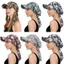 Mũ trùm đầu mùa hè EBINLANDS, có vành quấn tóc Mũ bóng chày, Mũ Turban đa năng in hoa thời trang Trang phục hàng ngày