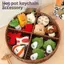 HFTOY Hoạt Hình Dễ Thương Sáng Tạo Lẩu Thực Phẩm Sang Trọng Móc Khóa Búp Bê Mặt Dây Chuyền Kawaii Bapa Treo Trang Trí Phụ Kiện Trang Trí Quà Tặng ~