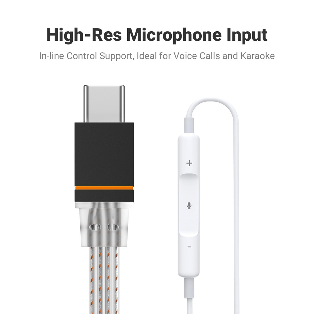 Bộ khuếch đại tai nghe Fosi Audio D2 DAC Nhôm USB-C sang 3.5mm Hỗ trợ đầu vào MIC CX31993 Chip Type-C