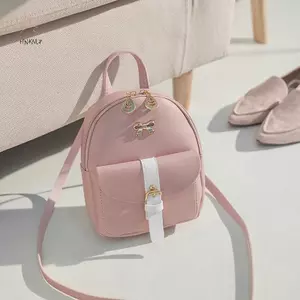 HNKMP Nữ Mini Bapa Da PU Kawaii Bapa Dễ Thương Duyên Dáng Túi Đi Học Nhỏ Cho Bé Gái Nơ Lá Rỗng.