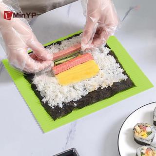 CMinYP DIY Silicone Sushi Con Lăn Thảm Có Thể Giặt Được Tái Sử Dụng Cuộn Sushi Khuôn Thảm DIY Thực Phẩm Cán Cơm Cán Máy Làm Bánh Cuộn Miếng Lót Vinh Quang