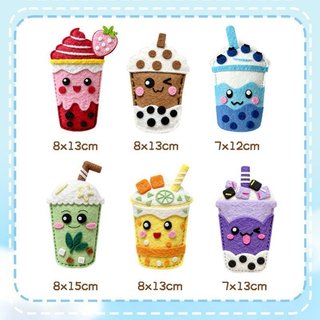 Bộ dụng cụ may nỉ trà sữa DIY dành cho trẻ em Đồ chơi thủ công Handmade Móc khóa Túi quyến rũ Bộ sáng tạo