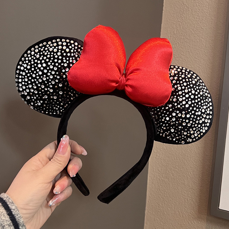 Băng đô ánh sáng hình Mickey và Minnie, thiết kế sang trọng, phù hợp cho công viên giải trí và ảnh