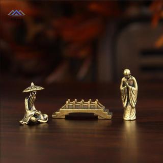 ELBBKG Đồng Câu Cá Ông Già Tượng Nhỏ Để Bàn Đồ Trang Trí Retro Ngư Dân Mini Các Bức Tượng Nhỏ Mô Hình Trang Trí Nhà Cửa Thủ Công Phụ Kiện Mới