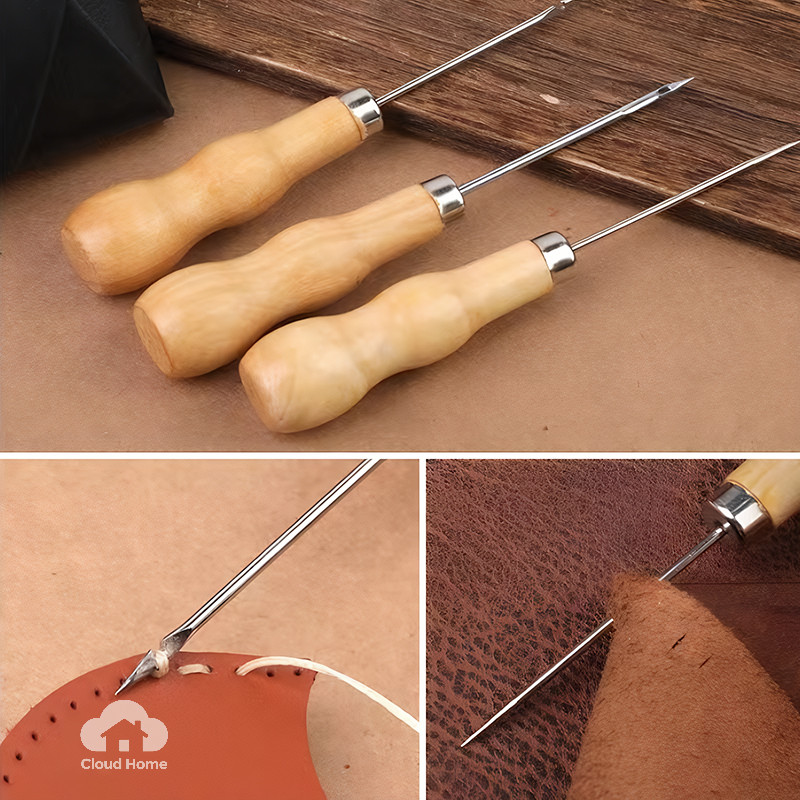 🌤️COD🌤️Dụng cụ đục lỗ bằng gỗ 2mm, dùi đục lỗ, dụng cụ may vá da DIY, dụng cụ khâu túi, dụng cụ làm giày thủ công.