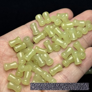 ((20 Chiếc) Hetian Jade Sunny Water Color 6 x 9 Mm Tre Rời Hạt DIY Vòng Tay Phụ Kiện