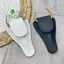 1PC Khóa Phong Cách Chữ V Kéo Da PU Túi Bảo Vệ Móng Tay Viền Bao Da Dụng Cụ Làm Móng Tay [Mới]