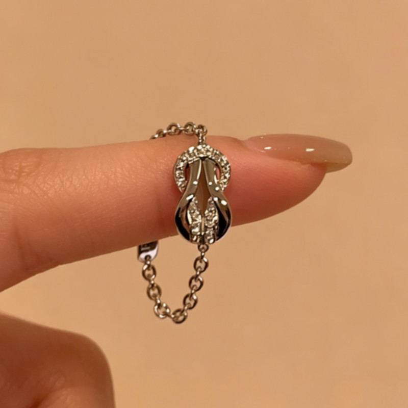 Nhẫn nữ phong cách mới từ Trung Quốc, trang trí đá zircon và thiết kế độc đáo hình bát giác, cá tính và đa năng