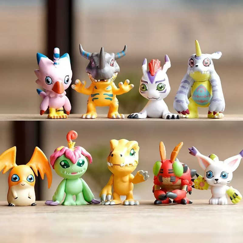 9 Cái / bộ Anime Kỹ Thuật Số Quái Vật Digimon Hình Đồ Chơi