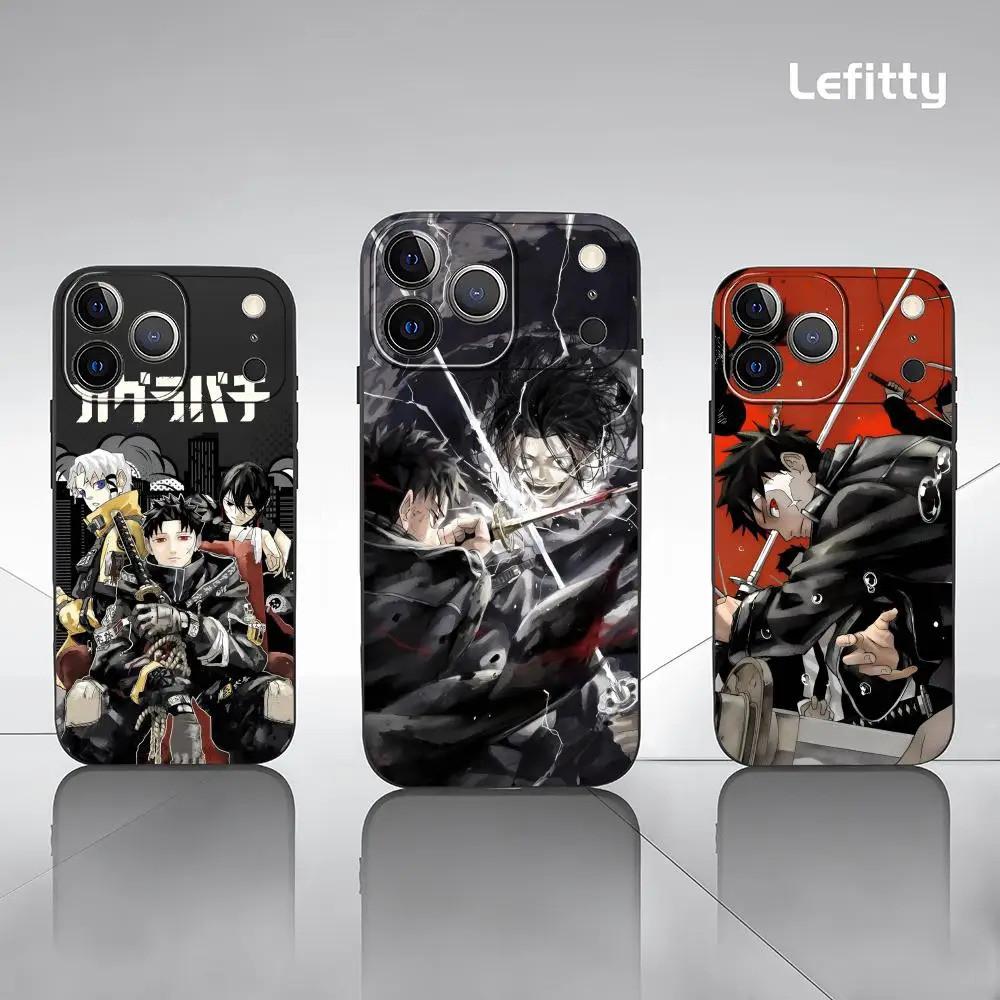 TP-3 Anime K-Kagurabachi Ốp Lưng Điện Thoại IPhone 17 16 15 14 13 12 11 Pro Max Plus Mini Đen Mờ Vỏ Mềm Funda