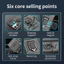 Chống Sốc Cho Xiaomi Poco X8 Pro Max Poco X8Pro Redmi Turbo 5 Max Trượt Bảo Vệ Ống Kính Máy Ảnh Giá Đỡ Vòng Từ Tính Vỏ Điện Thoại Bảo Vệ Camera Vỏ Silicon Cứng