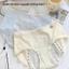 Quần lót kinh nguyệt giữa eo dành cho nữ, Chất liệu Cotton nguyên chất, Đáy kháng khuẩn, Kích thước lớn, Chống rò rỉ.