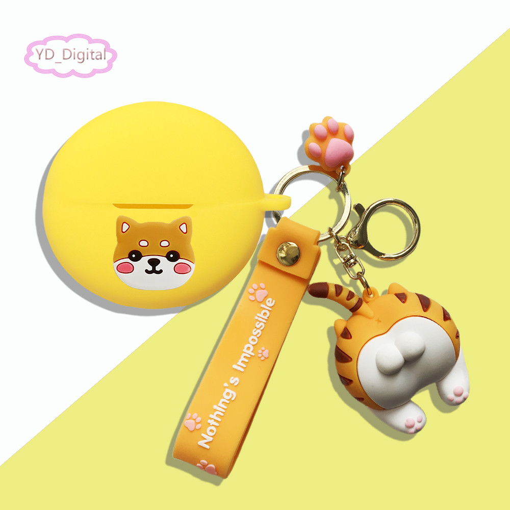 Dành Cho Oppo Enco Clip 2 Vỏ Tai Nghe Hoạt Hình Dễ Thương Vỏ Silicon Bảo Vệ Vỏ Mềm Vỏ Tai Nghe Tay Chống Trầy Xước Vỏ Bảo Vệ Có Mặt Dây Chuyền