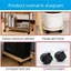 ROLY 4 Bánh Xoay, 1 / 1.5inch Có Phanh Đồ Nội Thất Bánh, Hoạt Động Im Lặng Chống Mài Mòn Chống Sốc Ghế Văn Phòng Bánh Cho Nội Thất Ghế Văn Phòng Vali Xe Đẩy