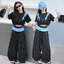 Bé Gái Phiên Bản Hàn Quốc Bộ Đồ Thời Trang Mùa Hè Phong Cách Mới Trẻ Em In Hình Ngắn + Ren Chấm Bi Quần Bộ Đồ Hai Mảnh