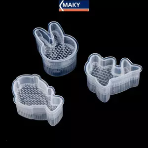 MAKY 3 Cái / bộ Hình Hoạt Hình Cơm Bóng Khuôn Sushi Cuộn Khuôn Cơm Bóng Bento Bấm Khuôn Dụng Cụ DIY Phụ Kiện Nhà Bếp VN