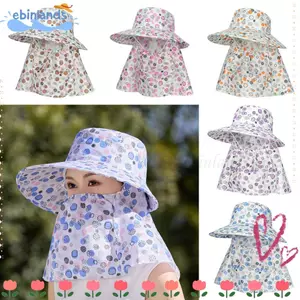 Mũ vành rộng EBINLANDS, Mũ ngư dân có thể điều chỉnh chống tia cực tím, Tấm che nắng thoáng khí thực tế Bọc toàn mặt Mũ chống nắng mùa hè ngoài trời