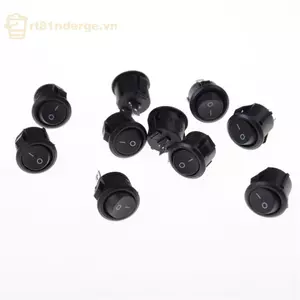 Ge 10 Cái 16mm Nhỏ Thuyền Tròn Roer Switch 2 Pin ON-OFF Roer Switch n