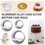 TRTR Khuôn Bánh Hợp Kim Nhôm Bánh Pudding Tròn Khuôn Bánh Phô Mai Khuôn Nướng Bánh Có Đáy Có Thể Tháo Rời Khuôn Bánh Dụng Cụ Nhà Bếp VN