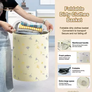 TRTR 1 Giỏ Quần Áo Bẩn Giỏ Giặt Di Động Cho Đồ Chơi Quần Áo Lưu Trữ Buet Chống Thấm Nước Giặt Tổ Chức VN