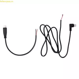 Fol Nam Loại C đến 2 Pin Dây Nối Dài USB C Pigtail 2Pin Dây Cáp Nguồn 22AWG