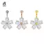 Tinh Tế Zircon Thép Không Gỉ Cơ Thể Trang Sức Hoa Bụng Nút Nhẫn Dangling Piercings Phụ Kiện Dễ Thương Goth Nữ Gợi Cảm Rốn Xuyên Mới