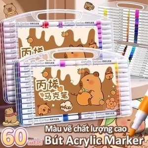 Bút Màu Acrylic Marker Hộp Bút Màu Nhiều Màu Cho Bé Vẽ Tranh Tập Tô Màu Và Trang Trí Sổ Tay