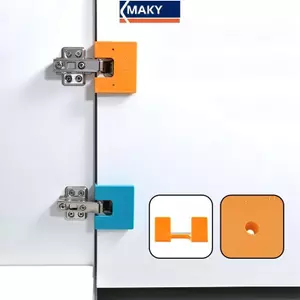 MAKY Giới Hạn Lắp Đặt Mảnh Ba Tấm Nhựa Cố Định Từ Tính Cố Định Di Động Đa Chức Năng Bản Lề Lắp Đặt Dụng Cụ Phụ Trợ VN