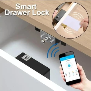 Ổ khóa thông minh NFC RFID cho tủ quần áo, tủ sách cất giữ tài liệu bảo mật an toàn mở khóa bằng smartphone cửa