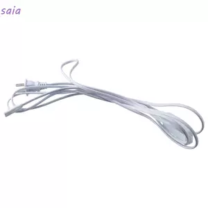 Dây chuyển đổi LED SAIA 3pin T5 T8, Dây mở rộng nguồn ống LED bằng đồng bằng nhựa, Dây mở rộng đèn LED 10ft màu trắng di động Công nhân cáp mở rộng