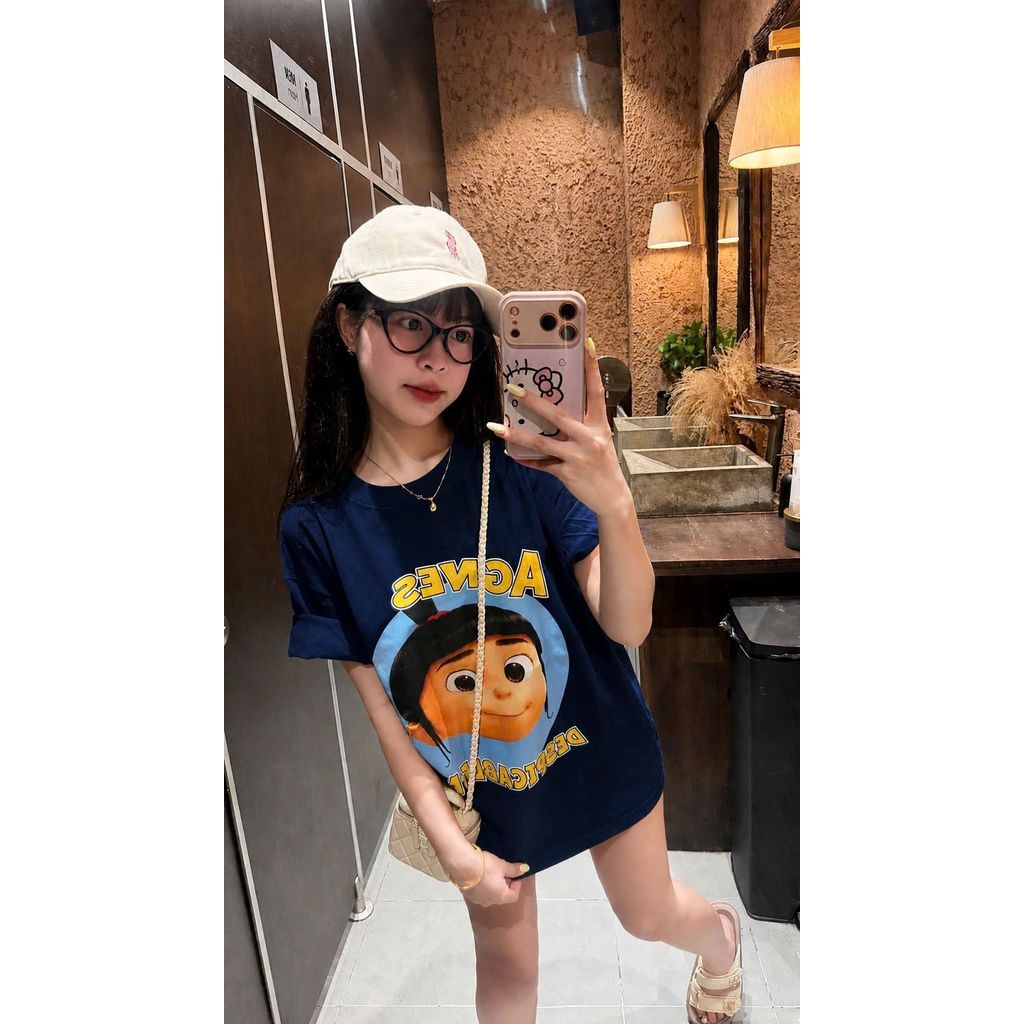 Áo thun  in  đơn giản mà sang trọng . Chất cotton mềm mỏng và mát- chữ ANNESS -chang3158