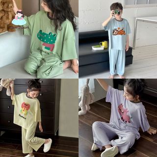 Bộ đồ ngủ hình khủng long cho bé trai & bé gái – Chất liệu modal mát, hút ẩm, thoải mái mùa hè