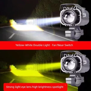 Đèn led xe máy Đèn pha xe điện Mạch xa gần ánh sáng Tangent Lens Đèn pha bên ngoài Pin siêu sáng Đèn pha ô tô