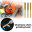 Máy mài xích điện, đầu đánh bóng bằng cacbua cacbon.