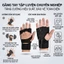 Găng tay tập gym hở ngón nam nữ cao cấp chính hãng Chống trượt, cầm chắc tay,Chất liệu Silicon