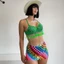 CATMALLER88 Váy Mini, Váy Dây Xích Kim Loại Đính Kim Loại Dây Xích Eo, Đĩa Đĩa Lễ Hội Gợi Cảm Rave Váy Dự Tiệc