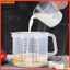 Linh hồn| Cốc Đo 2500ml Cấp Thực Phẩm Dung Tích Lớn Hiệu Ứng Con Dấu Tốt Độ Chính Xác Cao Nhựa Đa Năng Chống Rò Rỉ Trong Suốt Cốc Đo Cân Bát Trộn Có Nắp Cho Gia Đình