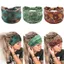 Băng đô BORAGETE Boho, Băng đô thắt nút hoa Mandala co giãn, Thời trang viền rộng thấm mồ hôi bằng vải Cotton rộng Headwrap Phụ kiện tóc