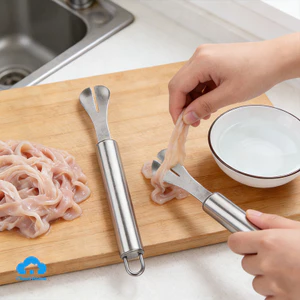 Dao làm sạch ruột gà, vịt và cá, hoàn hảo cho dao bằng thép không gỉ.