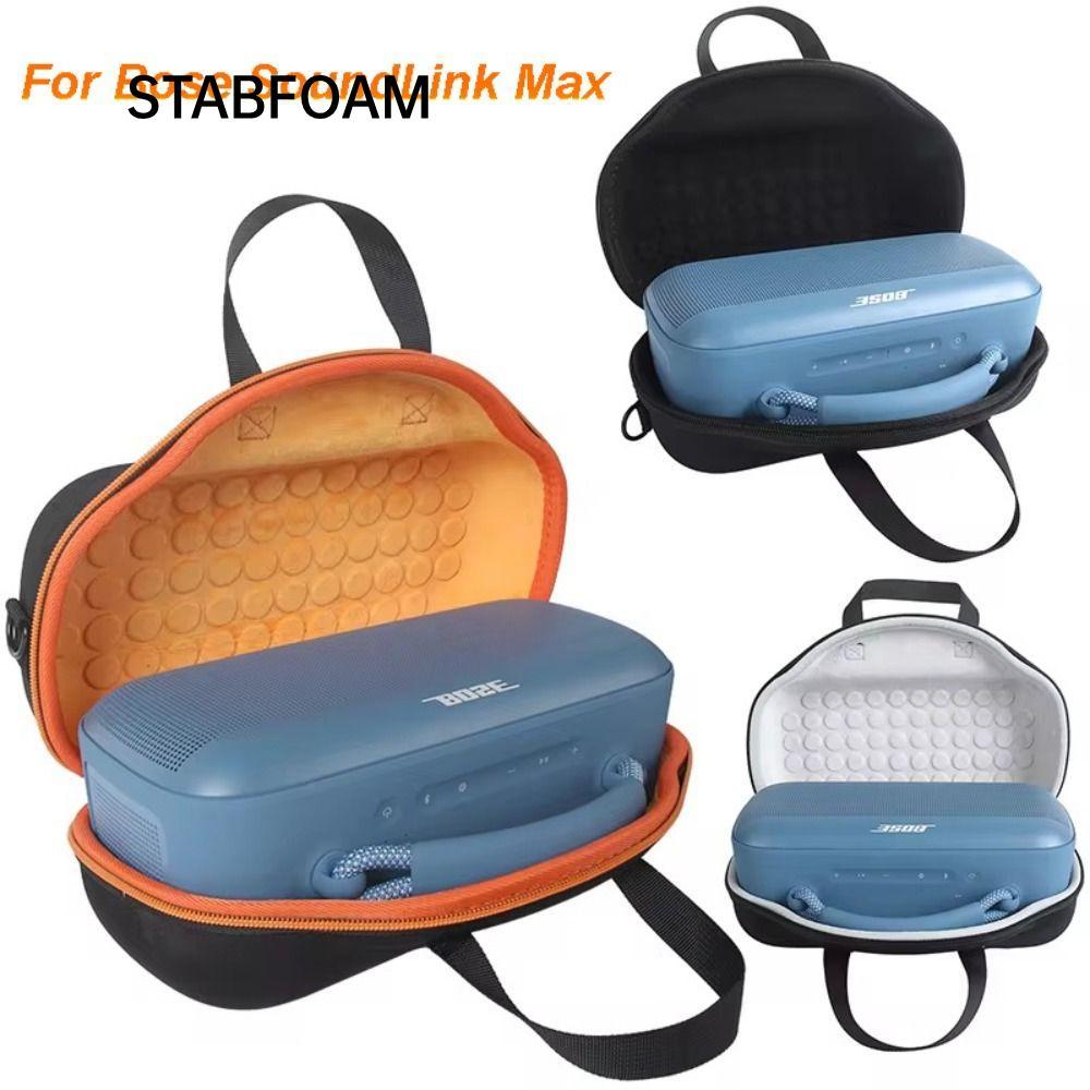 Hộp loa Bluetooth STABFOAM, Túi đựng đồ chống nước di động, Dây đeo vai Tay cầm EVA cứng Du lịch cho Bose SoundLink Max