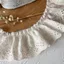 Cao Cấp Nguyên Chất Cotton Thêu Ren Trắng Phụ Kiện Váy Viền Còng Cotton lolita Handmade Vải Chiều Rộng 5.7