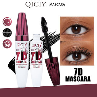 QCIY 7D Mascara Chống Thấm Nước Lâu Dài Tập Uốn Dày Mắt Mi Trang Điểm Đen 10g